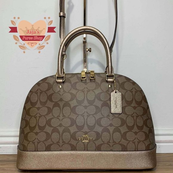 Coach Handbags - ❤️Coach Coated Canvas & Leather Satchel/Crossbody
